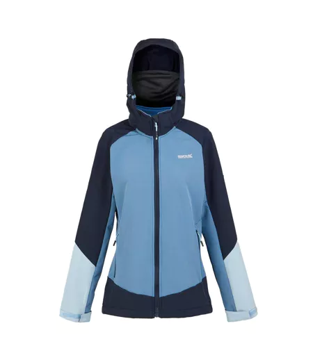 Veste Softshell Desoto Femme Bleu Marine Bleu De Gris Regatta