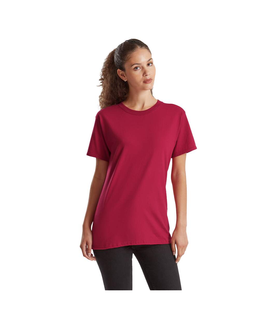 T-shirt Pure Adulte Canneberge Fruit Of The Loom-4