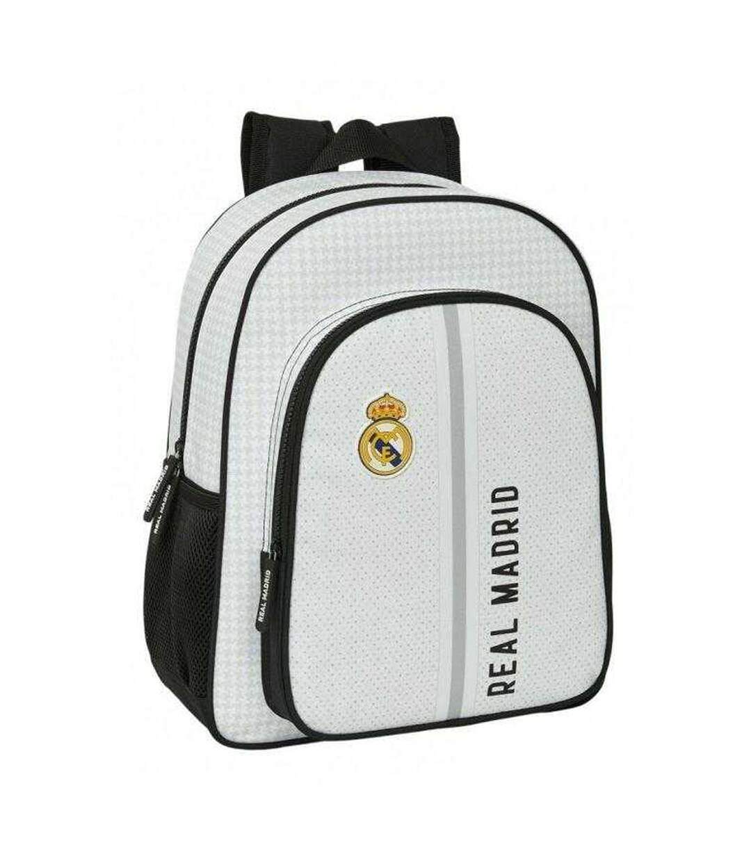 Childrens/kids Crest Backpack One Size White Real Madrid CF-1
