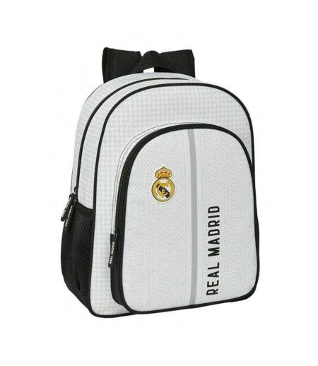 Childrens/kids Crest Backpack One Size White Real Madrid CF