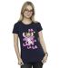Disney T-shirt en coton Femmes/Ladies Lilo & Stitch Angel Fa La La (Bleu marine) - UTBI26069-2