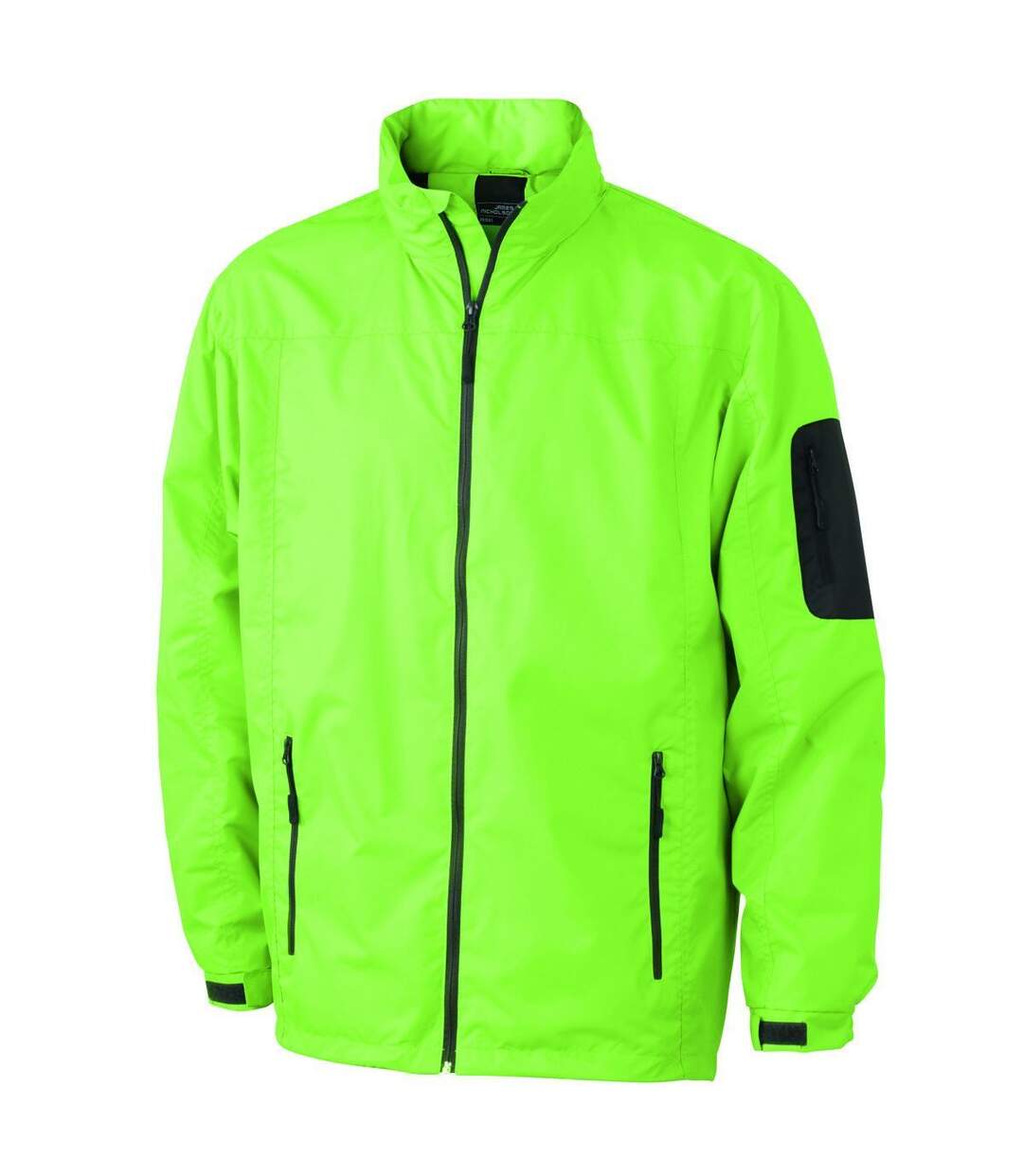 Veste coupe-vent - Homme - JN1041 - vert lime et noir-1