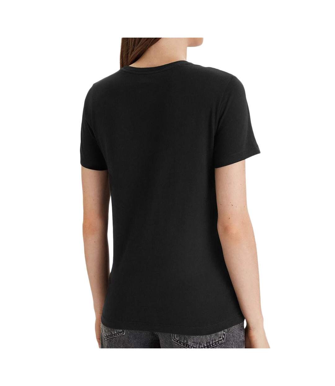 X3 t-shirt noir mixte calvin klein jeans cotton-3