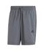 Mens 3 Stripes Shorts Medium Grey Black Adidas-1
