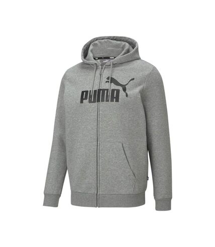 Sweat à Capuche Zippé Gris Homme Puma 586698 - S