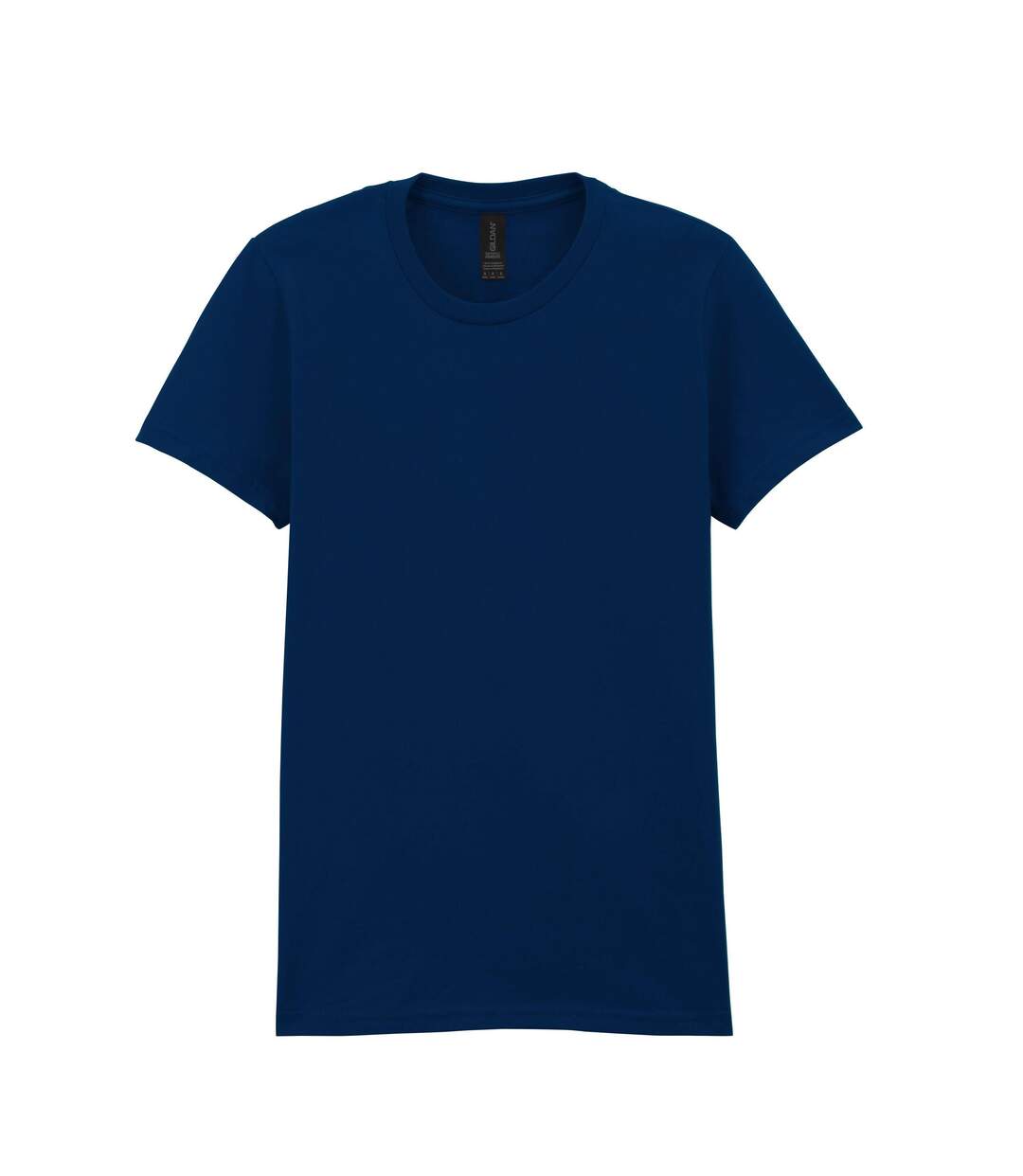 Womens/ladies Softstyle Plain Midweight T-shirt Navy Blue Gildan-1