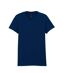 Womens/ladies Softstyle Plain Midweight T-shirt Navy Blue Gildan-1