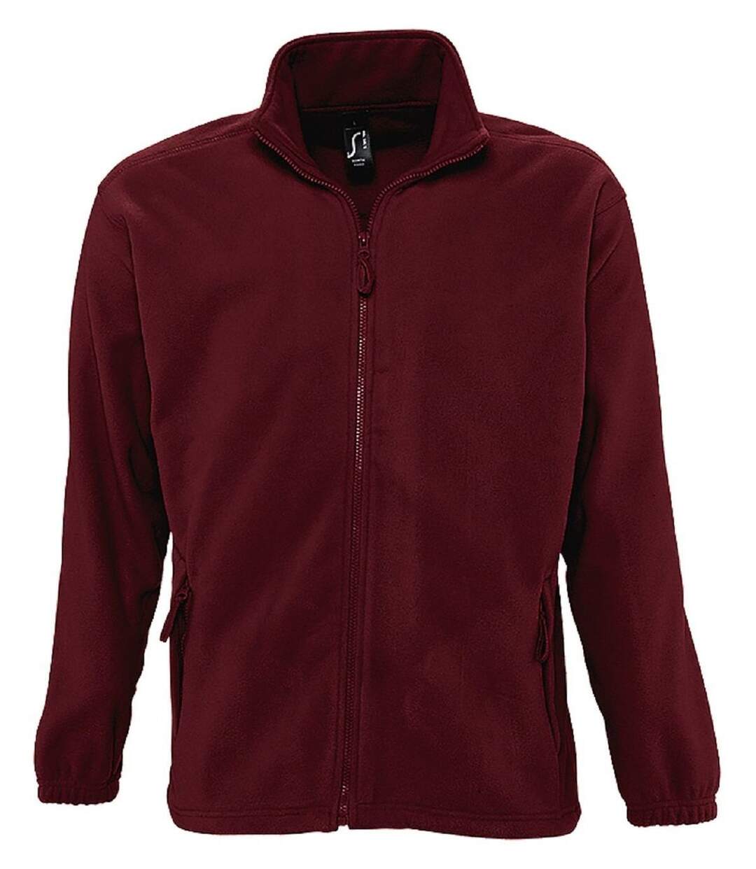 Veste polaire zip intégral - 55000 - rouge bordeaux