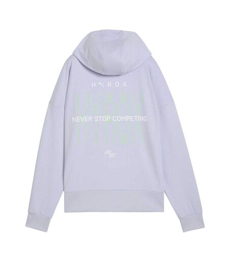 Womens/ladies Hyrox Graphic Print Hoodie Stormy Weather Puma
