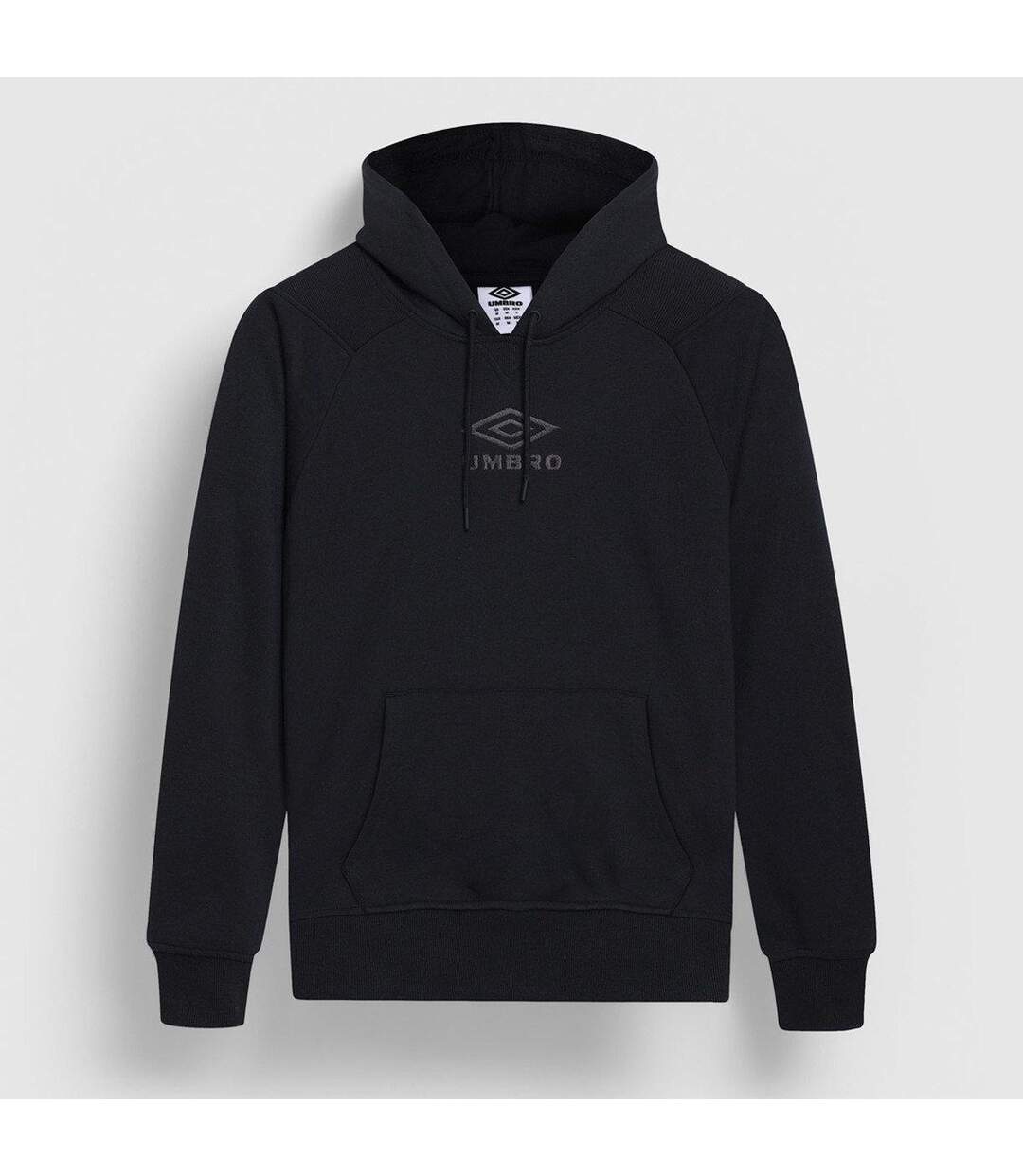 Mens Iconic Hoodie Black Volcanic Ash Umbro-1