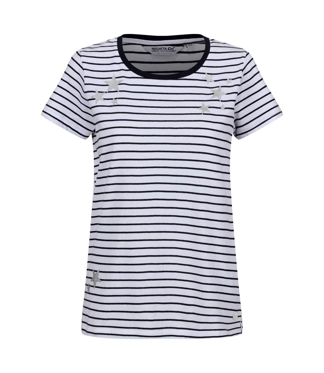 T-shirt odalis femme blanc / bleu marine Regatta