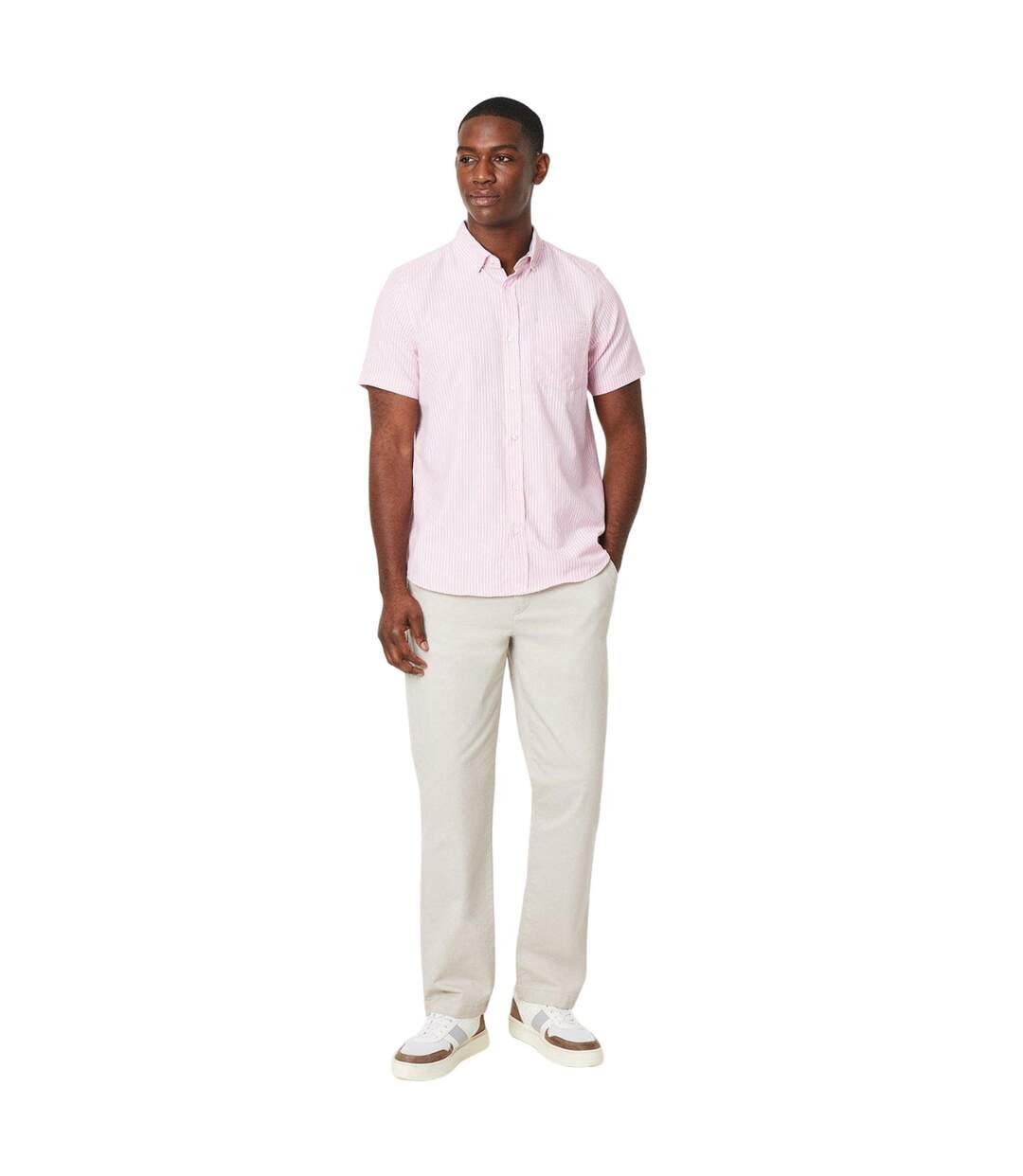 Chemise homme rose Maine-3