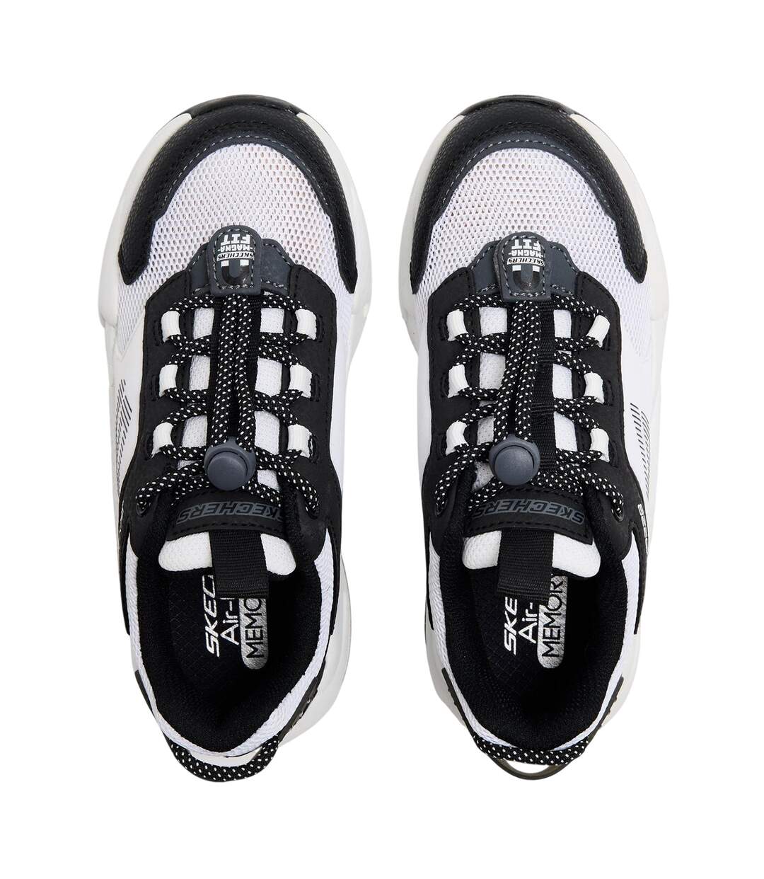 Childrens/kids Ultrasurge Slip-on Trainers White Black Skechers-3