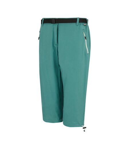 Womens/ladies Xert Stretch Capri Trousers Ivy Moss Regatta