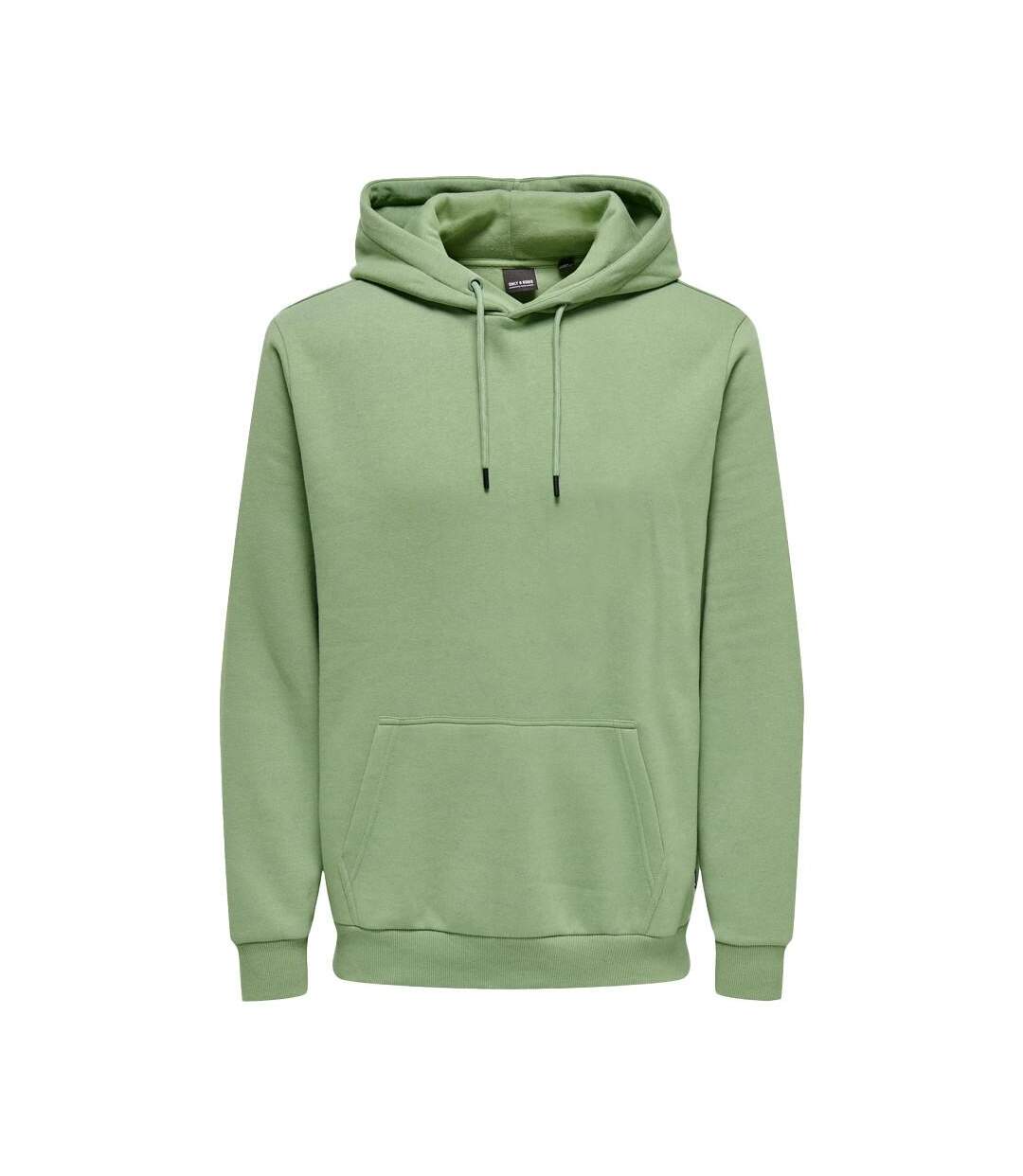 Sweat à capuche vert homme only & sons ceres - xxl-1