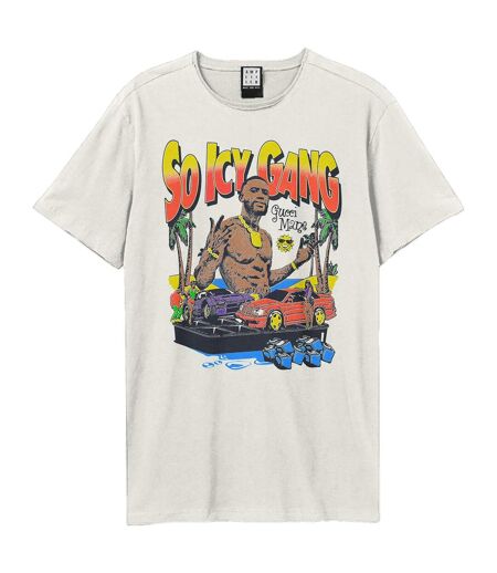 Unisex Adult So Icy Gang Gucci Mane T-shirt Vintage White Amplified