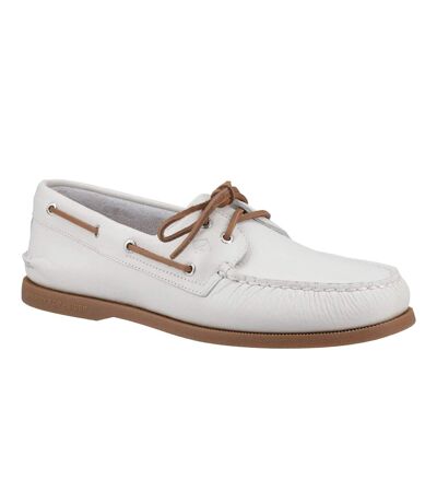 Chaussures bateau authentic homme blanc / marron pâle Sperry