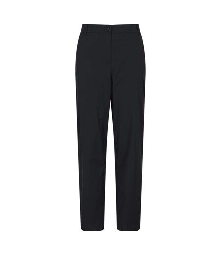 Womens/ladies Delta Fleece Lined Winter Trousers Black Mountain Warehouse