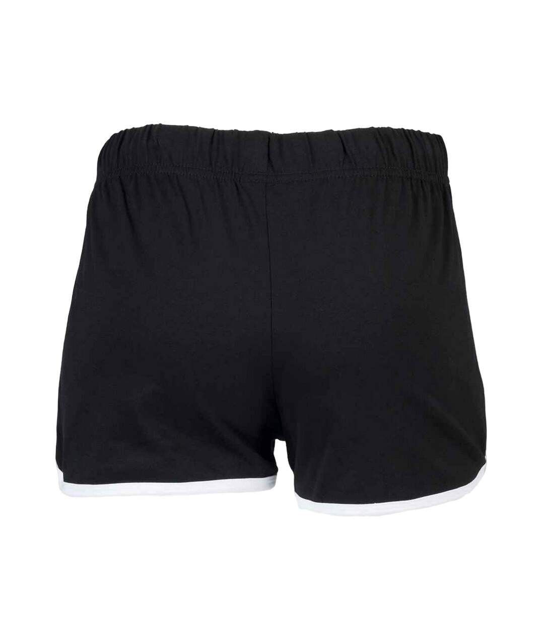 Short rétro femme noir / blanc Skinni Fit