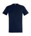 T-shirt manches courtes imperial homme bleu marine SOLS