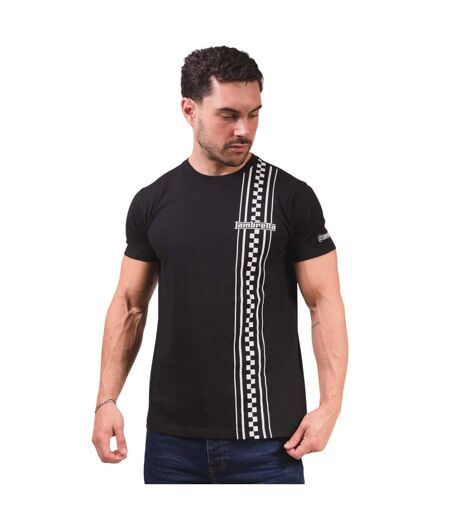 T-shirt Motif/style Rayé Homme Noir Lambretta