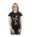 Disney Femme/Ladies Beauty And The Beast Lumiere - T-shirt en coton vieilli (Noir) - UTBI15691-2