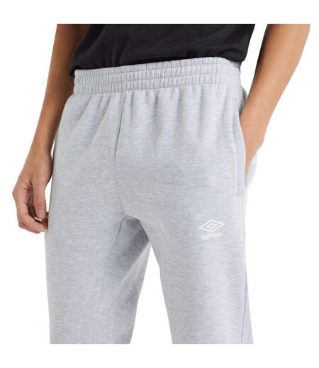 Mens fleece jogging bottoms grey marl Umbro