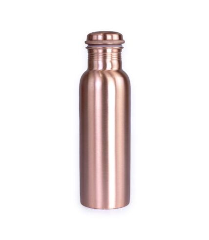 Plain copper 0.8l water bottle one size copper Yoga-Mad