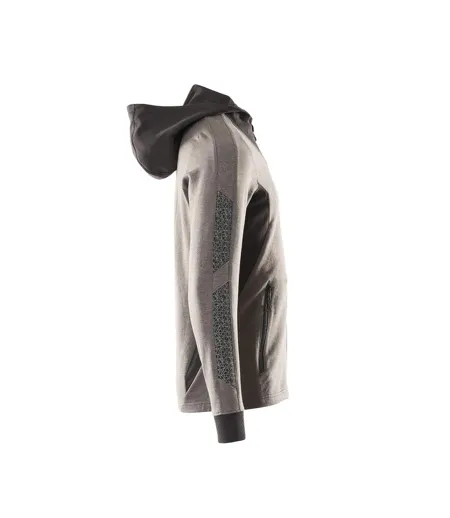 Mens Accelerate Full Zip Hoodie Dark Anthracite Black Mascot