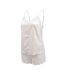 OZABI Pyjama Femme Satiné Débardeur Col V Dentelle Effet Soie Short-1
