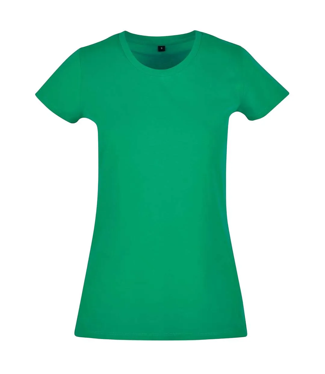 Womens/ladies Basic T-shirt Grass Green Build Your Brand-1