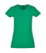 Womens/ladies Basic T-shirt Grass Green Build Your Brand-1