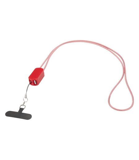 Anser 5 In 1 Recycled Plastic Phone Lanyard Red Floso