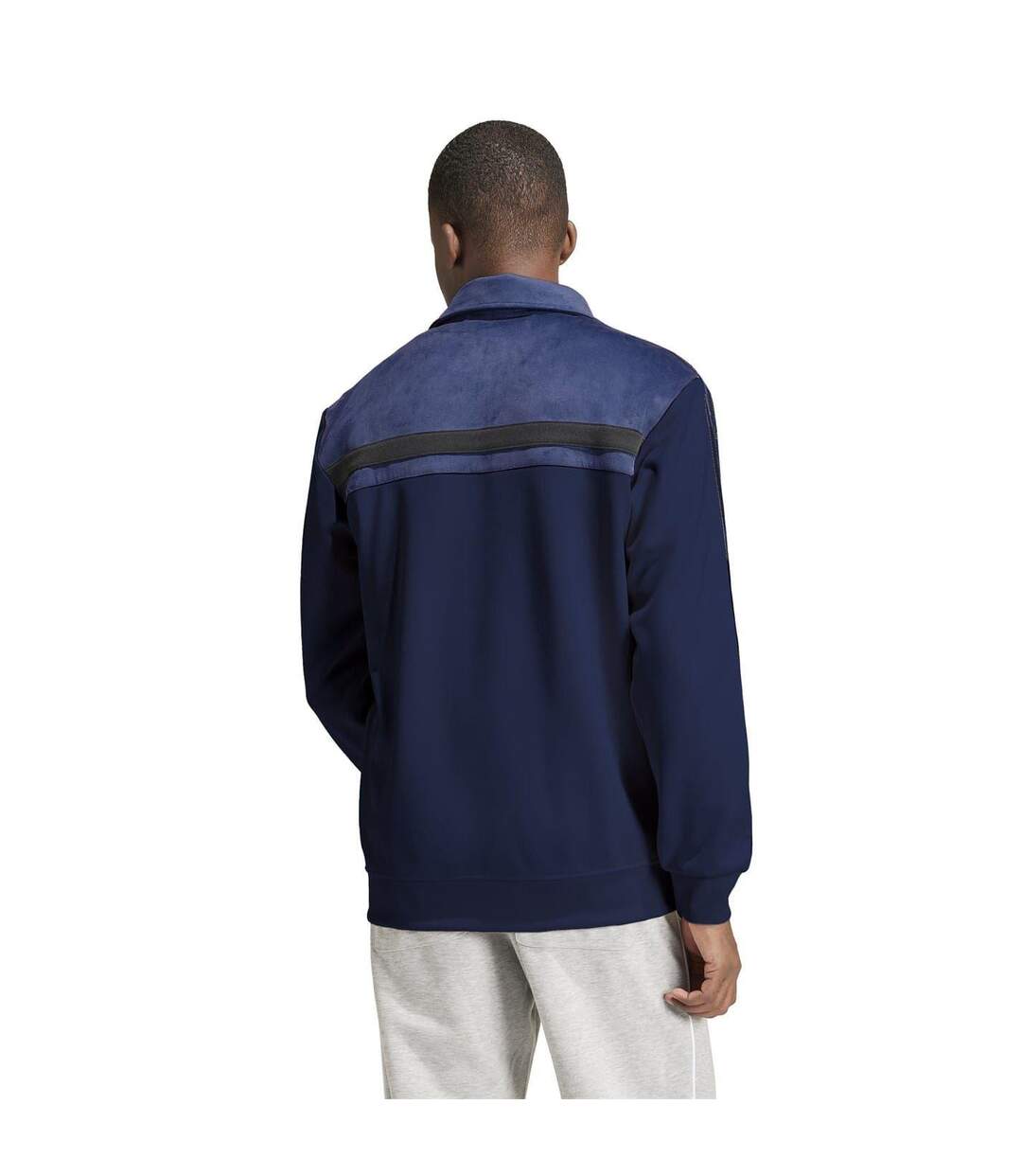 Mens Originals Premium Regular Track Top Navy Adidas-3