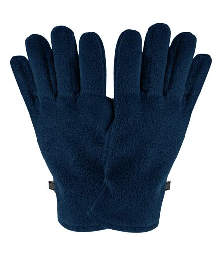 Womens/ladies Recycled Fleece Winter Gloves French Navy Beechfield