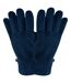 Womens/ladies Recycled Fleece Winter Gloves French Navy Beechfield-2