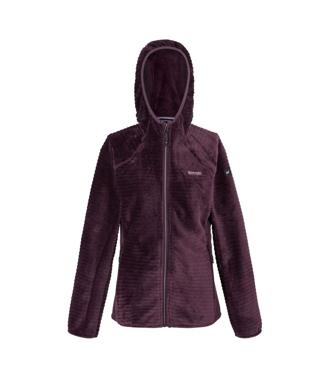 Womens/ladies Endra Hooded Fleece Jacket Deep Plum Regatta-2