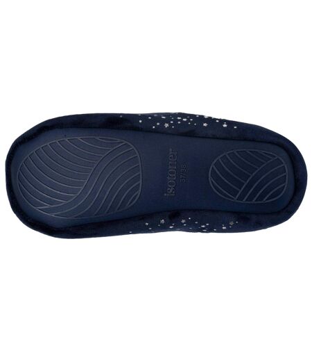 Isotoner Chaussons extra-light Mules femme microvelours, semelle antidérapante
