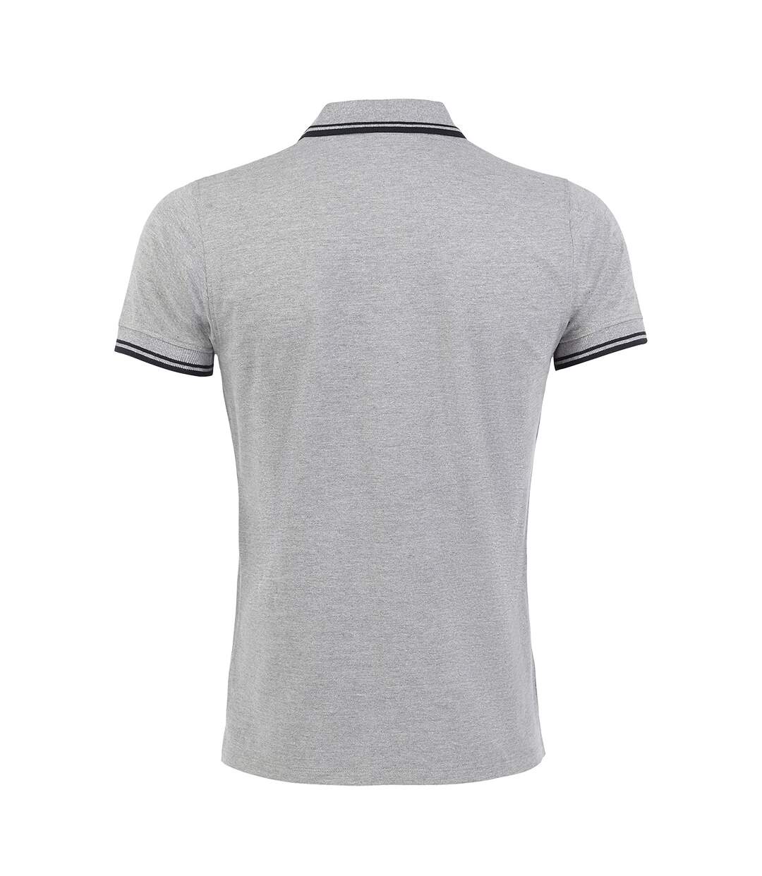 SOLS - Polo manches courtes PASADENA - Homme (Gris chiné/bleu marine) - UTPC2431