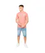 Mens Morville Cotton T-shirt Pink Crosshatch-4