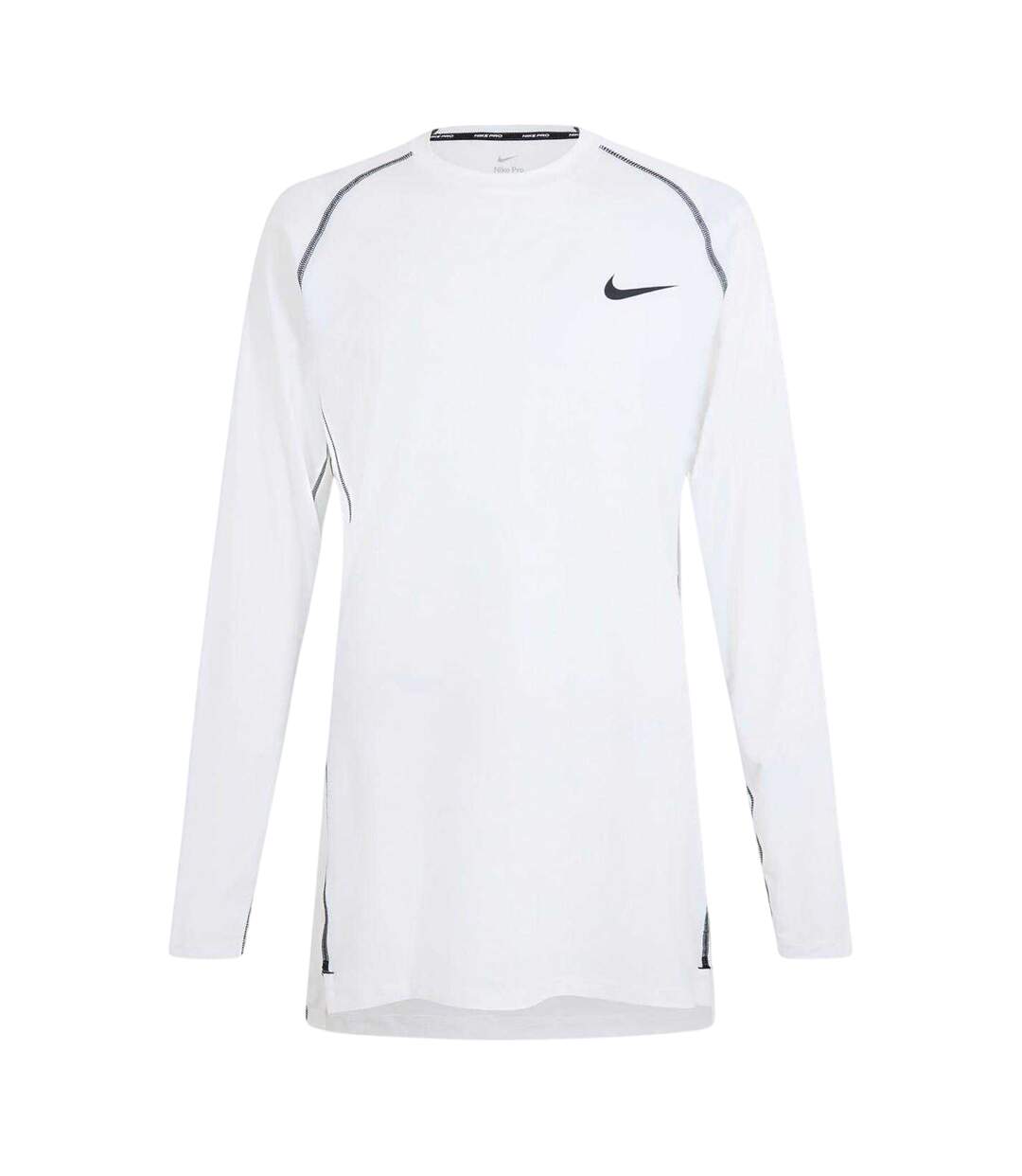 Haut Thermique Manches Raglan Motif/style Contrasté Pro Homme Blanc Nike-1