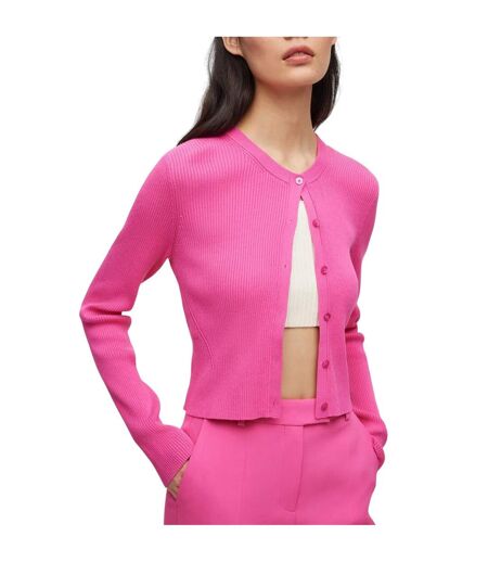 Womens/ladies Fahara Cardigan Pink Hugo Boss