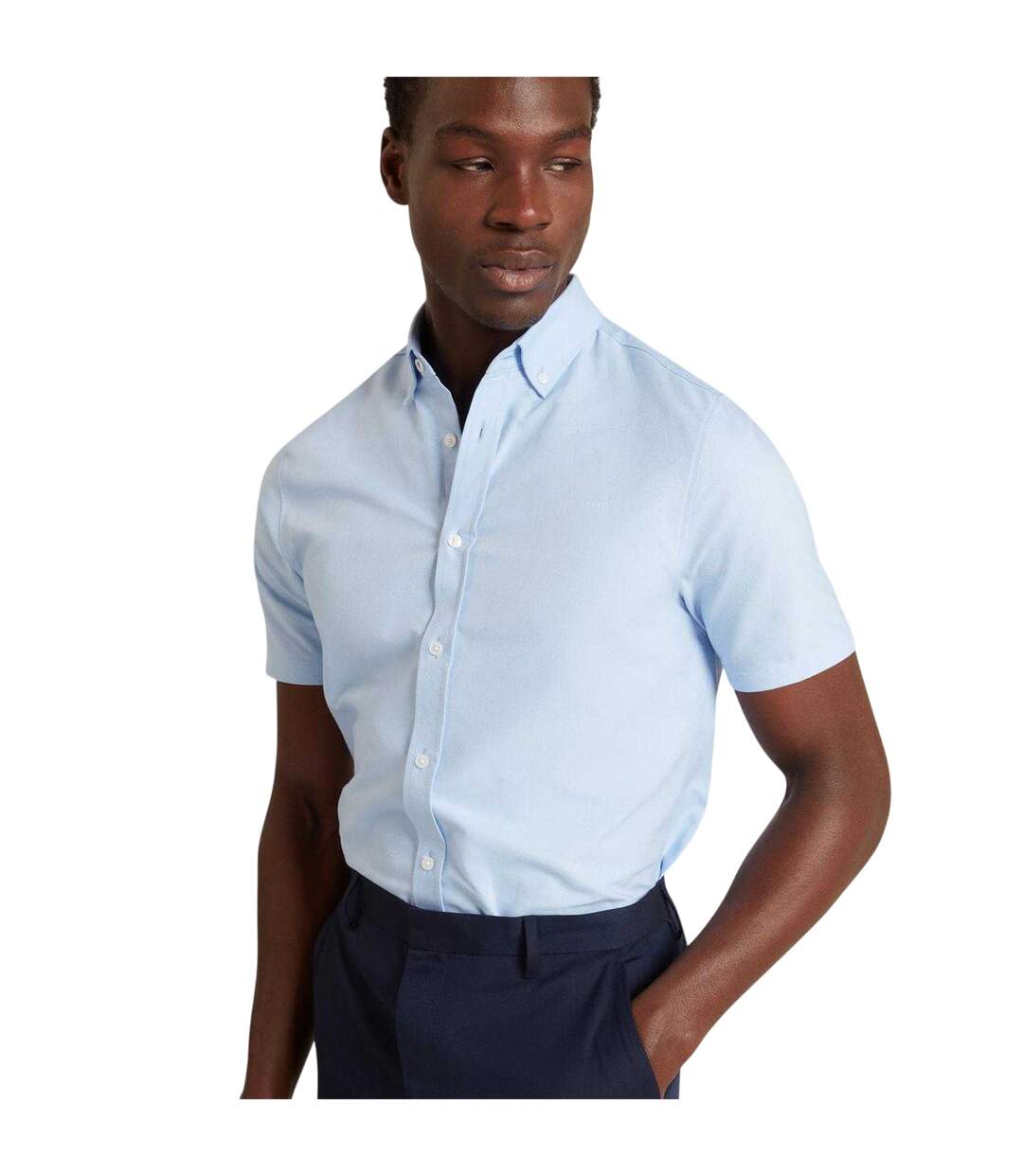 Chemise Manches Courtes Homme Bleu Clair Ted Baker-3