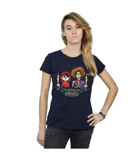 Disney - T-shirt COCO MIGUEL AND HECTOR - Femme (Bleu marine) - UTBI14326