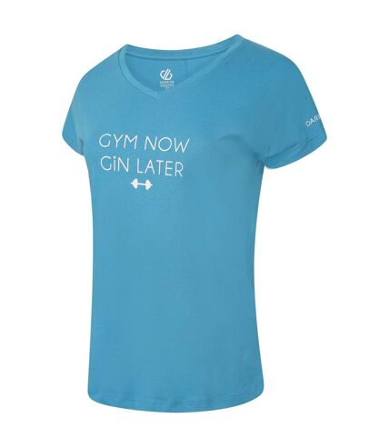 Dare 2B Womens/Ladies Moments II Barbell T-Shirt (Capri Blue) - UTRG7783
