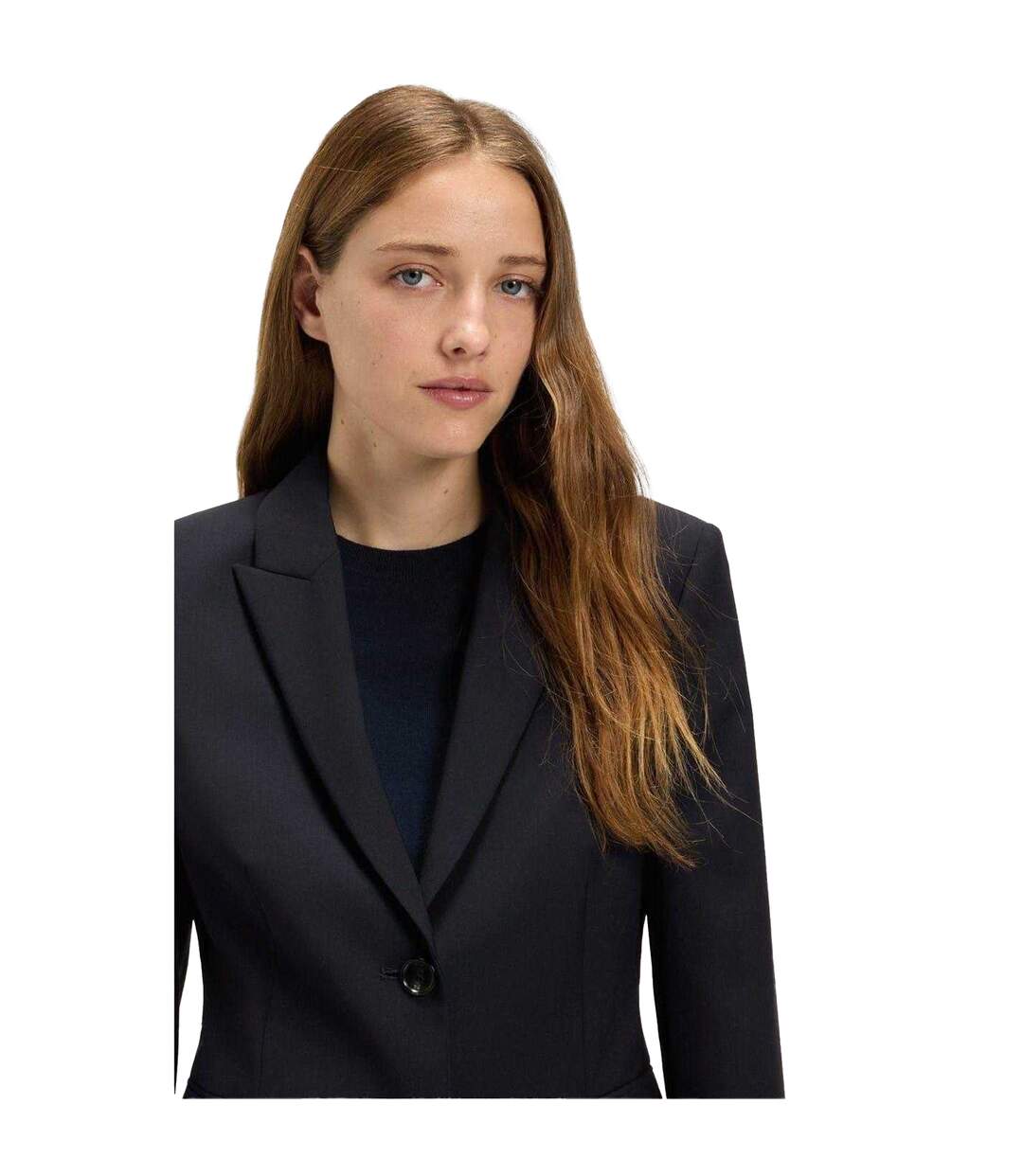Blazer Motif/style Uni Femme Bleu Foncé Boss-4