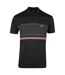 Polo Motif/style Détail Rayé Nero Homme Noir Boss-2