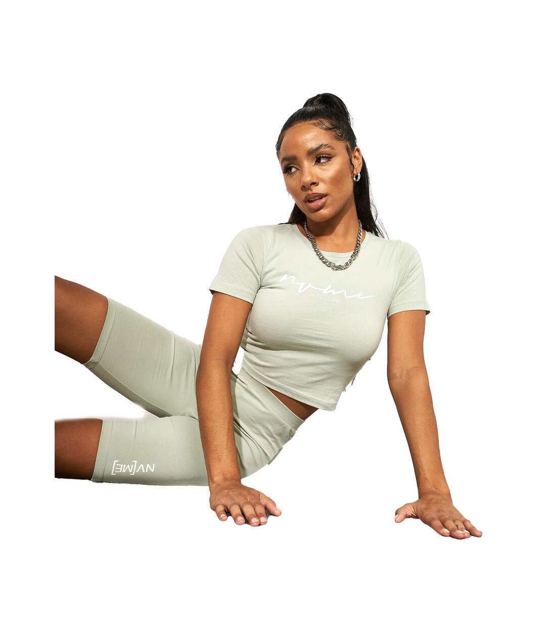 NVME - Cuissard de cyclisme KARODAR - Femme (Vert de gris) - UTBG141-4