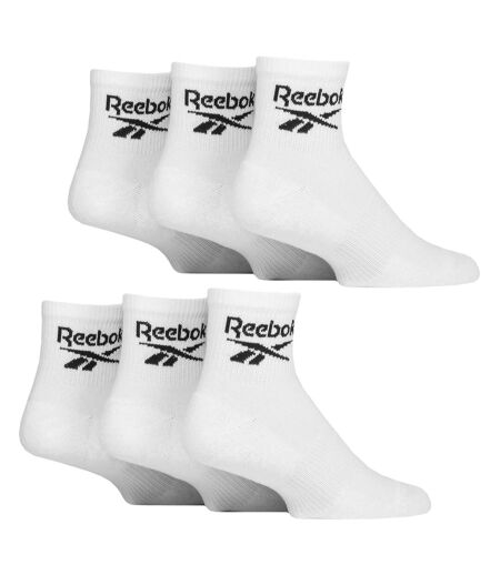 Reebok - 6 paires de chaussettes de sport basses en coton doux hommes femmes