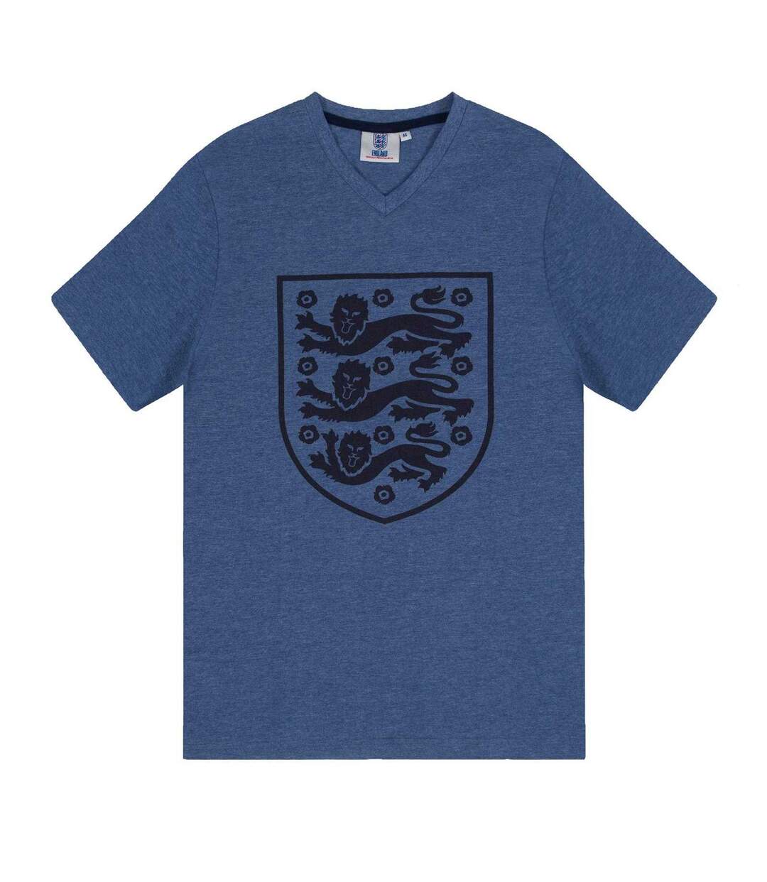 Ensemble De Pyjama Court Homme Bleu Marine Chiné England-3